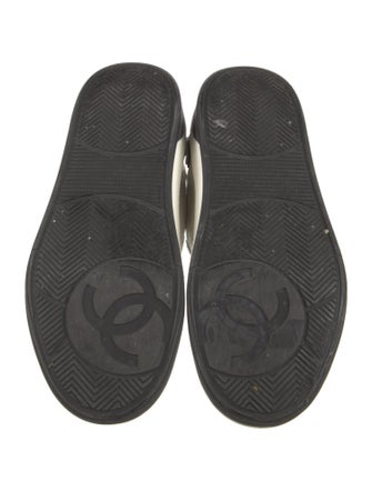 Chanel Interlocking CC Logo Leather Sneakers