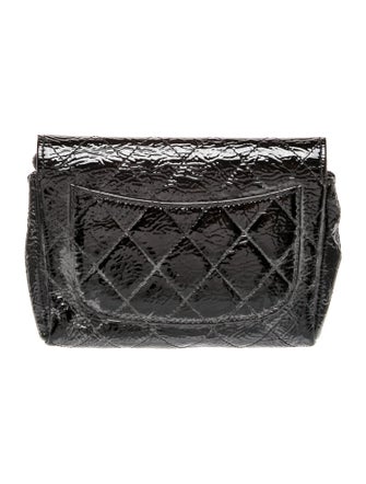 Chanel Patent Quilted Flap Cosmetic Case