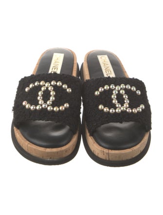 Chanel 2024 Interlocking CC Logo Slides