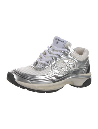 Chanel Interlocking CC Logo Mesh Chunky Sneakers