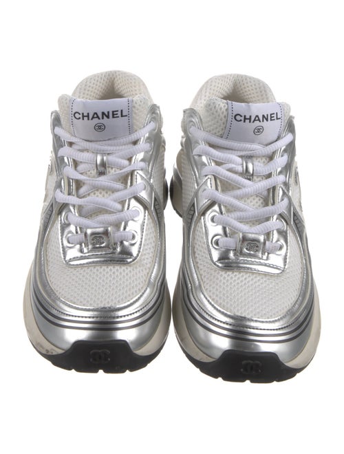 Chanel Interlocking CC Logo Mesh Chunky Sneakers