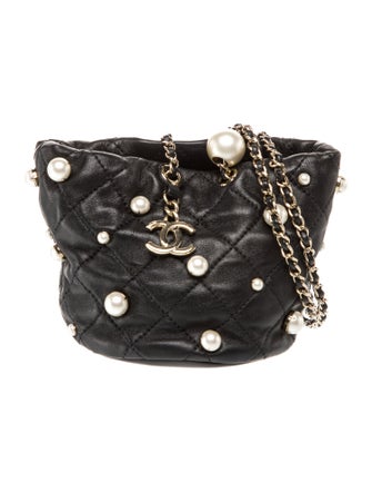 Chanel Mini About Pearls Bucket Bag