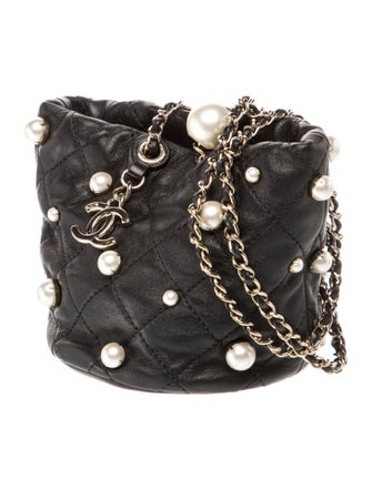 Chanel Mini About Pearls Bucket Bag