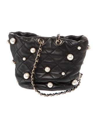 Chanel Mini About Pearls Bucket Bag