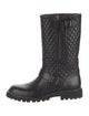 Chanel 2015 Interlocking CC Logo Moto Boots
