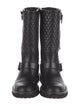 Chanel 2015 Interlocking CC Logo Moto Boots