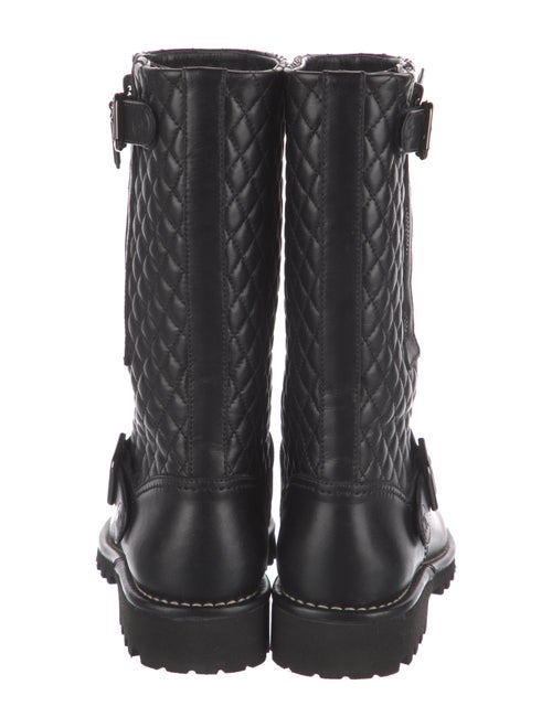 Chanel 2015 Interlocking CC Logo Moto Boots