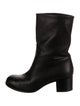 Chanel Interlocking CC Logo Leather Moto Boots