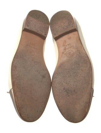 Chanel Interlocking CC Logo Leather Flats