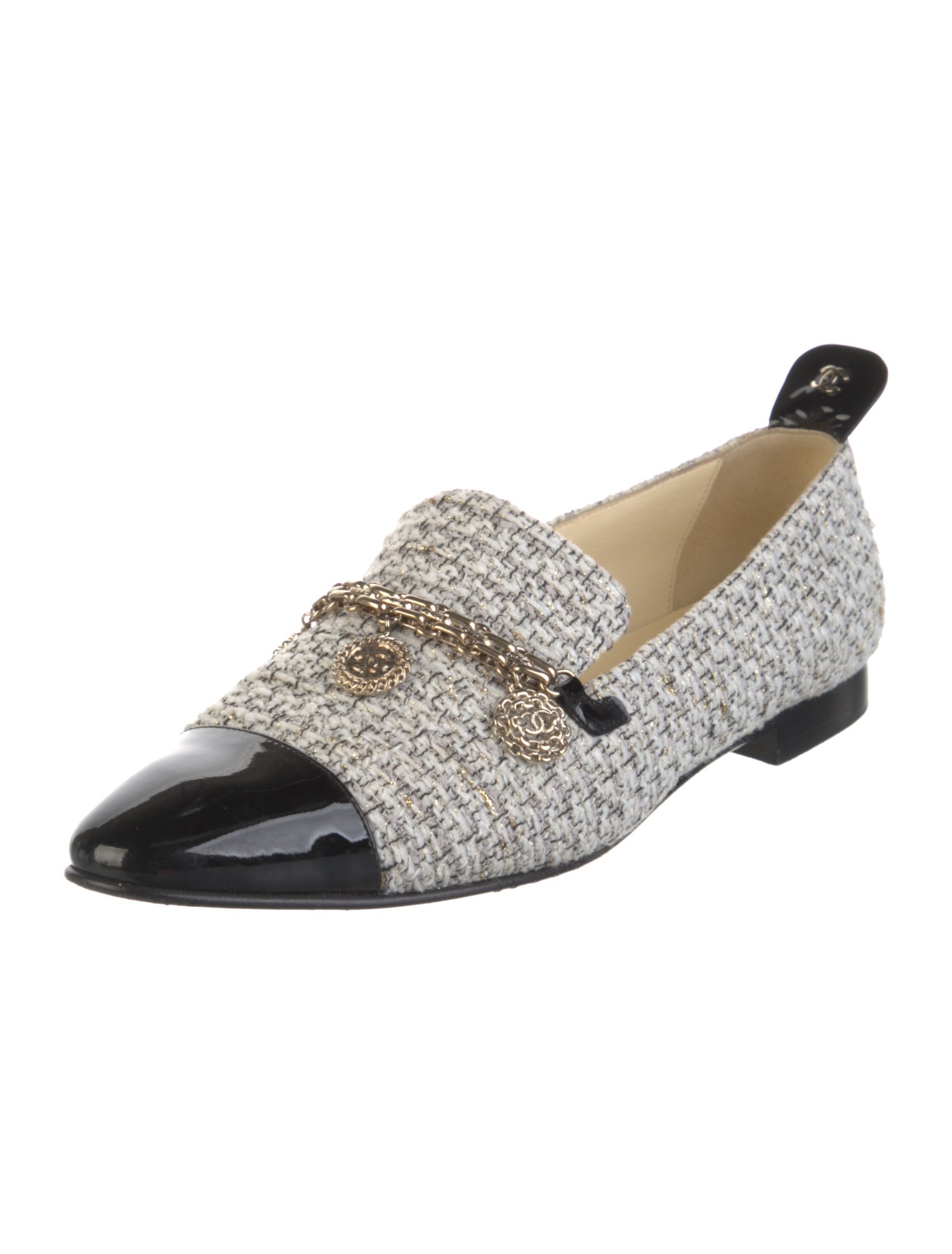 Chanel 2016 Interlocking CC Logo Loafers