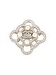 Chanel Faux Pearl & Strass CC Brooch