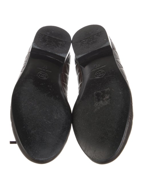 Chanel Interlocking CC Logo Leather Ballet Flats