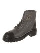 Chanel 2021 Interlocking CC Logo Combat Boots