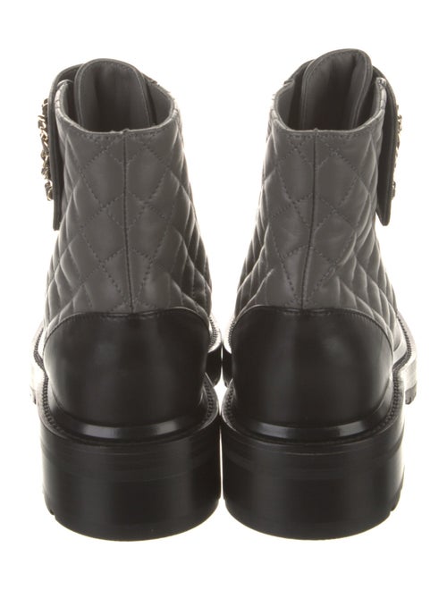 Chanel 2021 Interlocking CC Logo Combat Boots