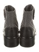 Chanel 2021 Interlocking CC Logo Combat Boots