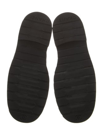 Chanel 2021 Interlocking CC Logo Combat Boots