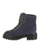 Chanel 2021 Interlocking CC Logo Combat Boots