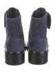 Chanel 2021 Interlocking CC Logo Combat Boots