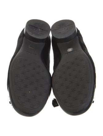 Chanel Interlocking CC Logo Ponyhair Flats