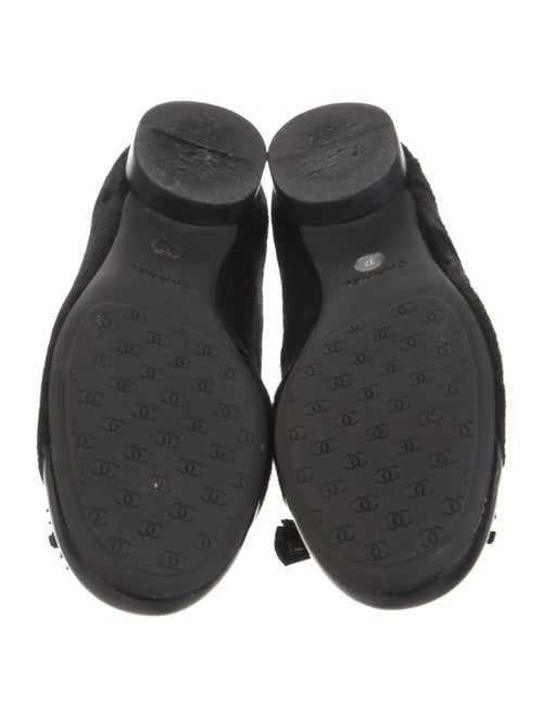 Chanel Interlocking CC Logo Ponyhair Flats