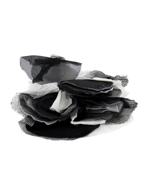 Chanel Tulle CC Camellia Brooch