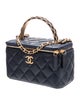 Chanel Small Metal Twist Vanity Case w/ Chain