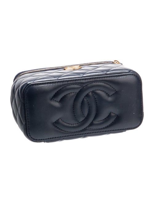 Chanel Small Metal Twist Vanity Case w/ Chain