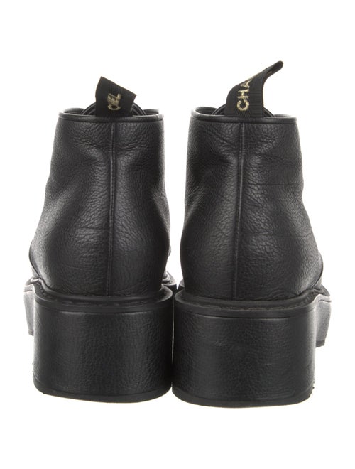Chanel 2020 Interlocking CC Logo Lace-Up Boots