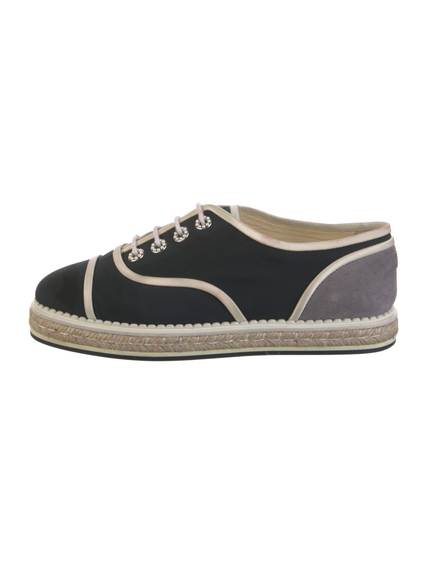 Chanel 2016 Interlocking CC Logo Espadrille Sneakers