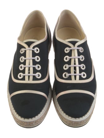 Chanel 2016 Interlocking CC Logo Espadrille Sneakers