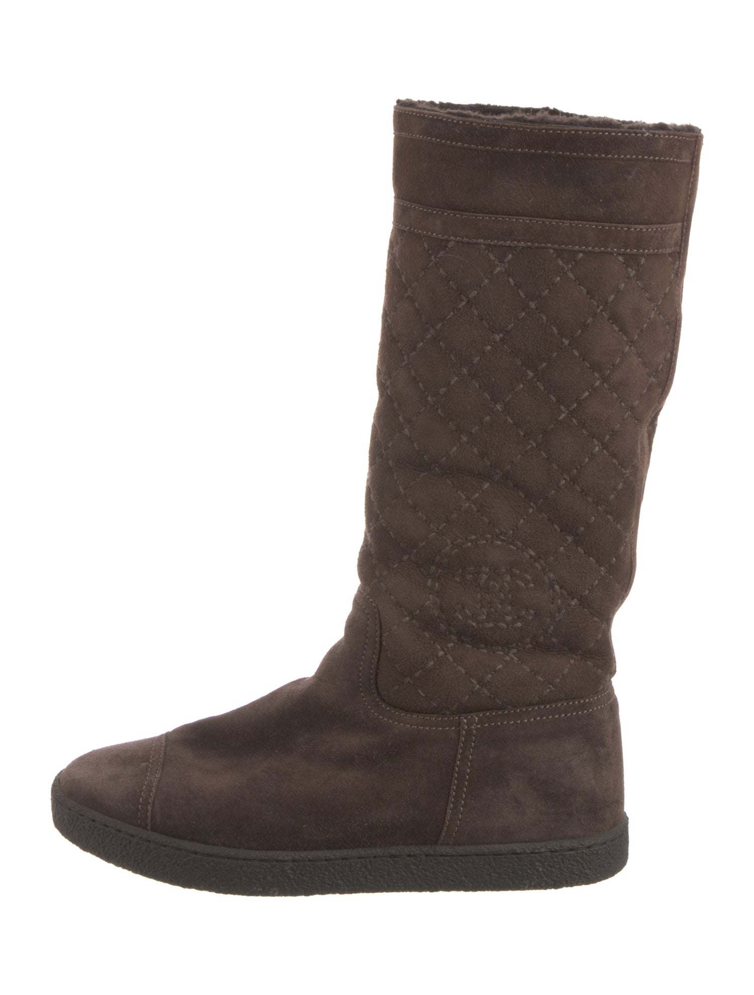 Chanel 2012 Interlocking CC Logo Boots