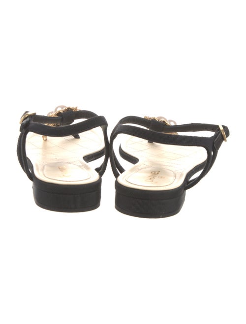 Chanel 2016 Faux Pearl Accents Slingback Sandals