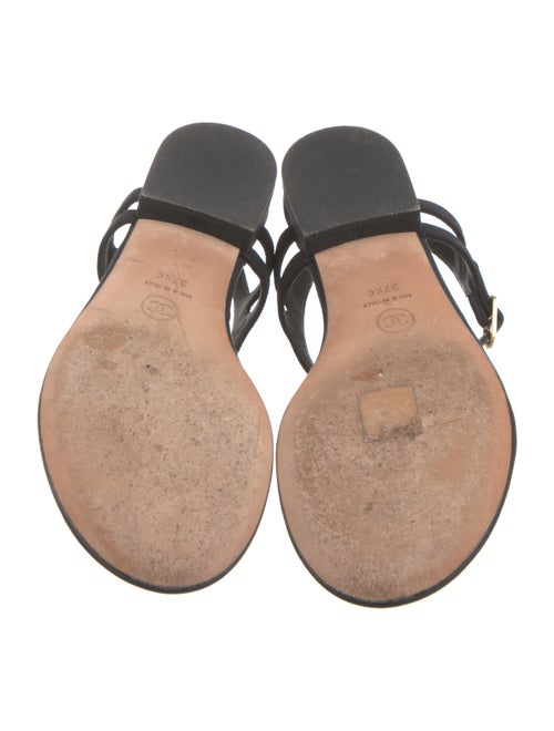 Chanel 2016 Faux Pearl Accents Slingback Sandals