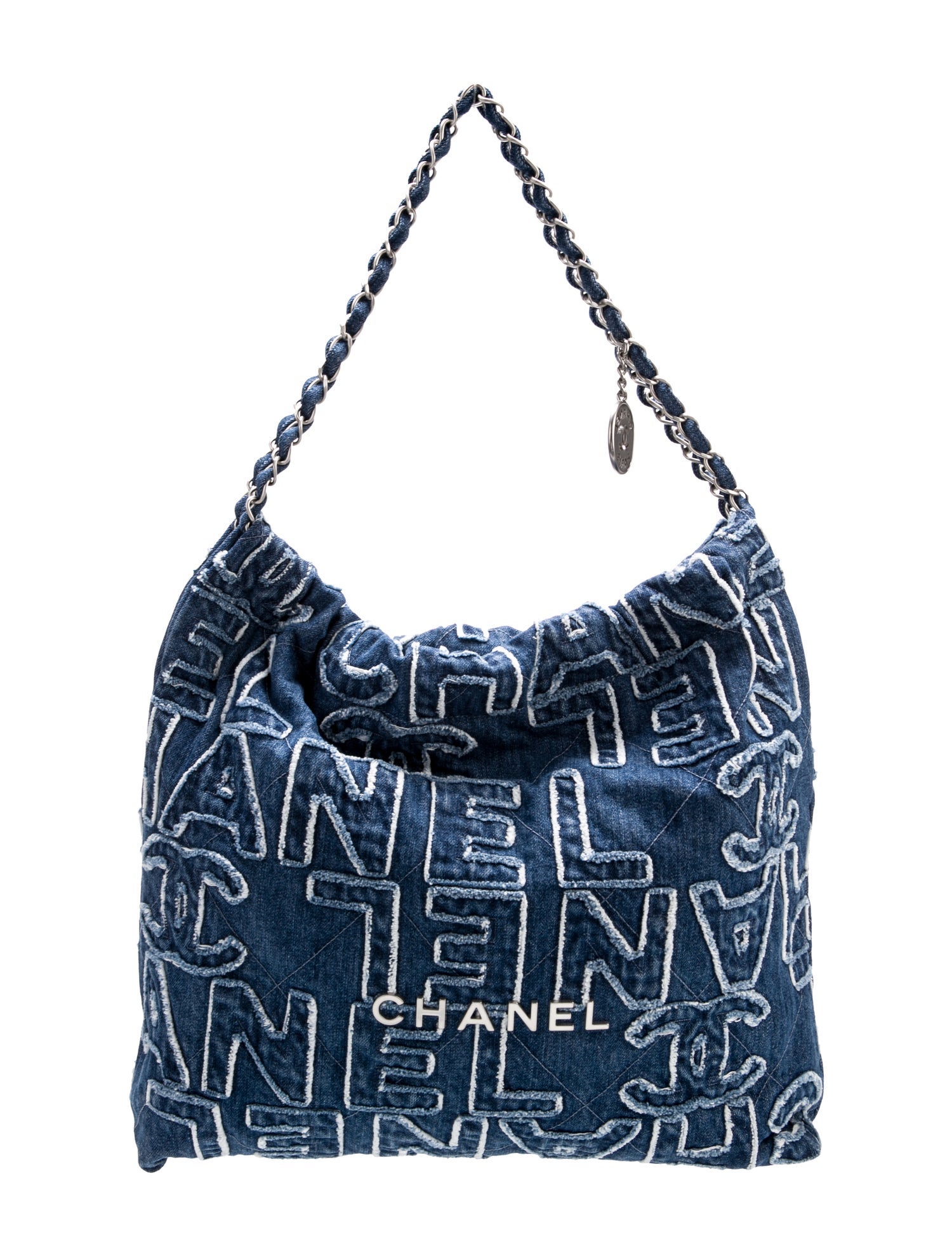 Chanel 2025 Denim Patchwork 22 Hobo w/Tags