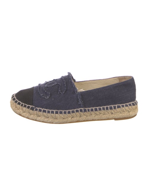 Chanel Interlocking CC Logo Canvas Espadrilles