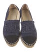 Chanel Interlocking CC Logo Canvas Espadrilles