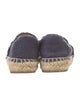 Chanel Interlocking CC Logo Canvas Espadrilles
