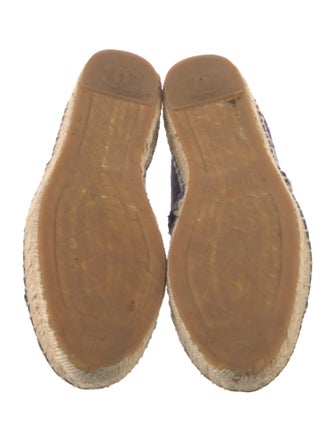 Chanel Interlocking CC Logo Canvas Espadrilles