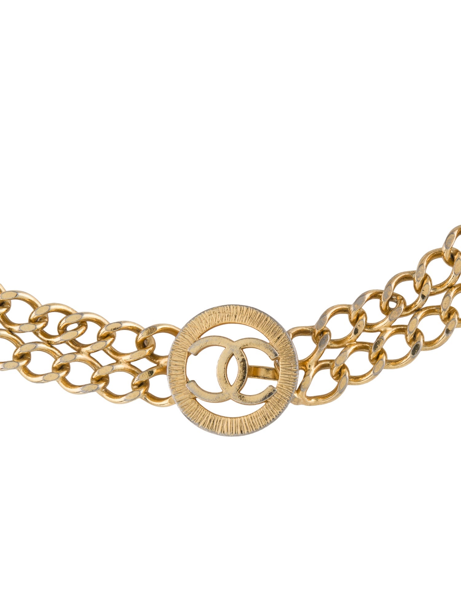 Chanel Vintage Interlocking CC Logo Waist Belt