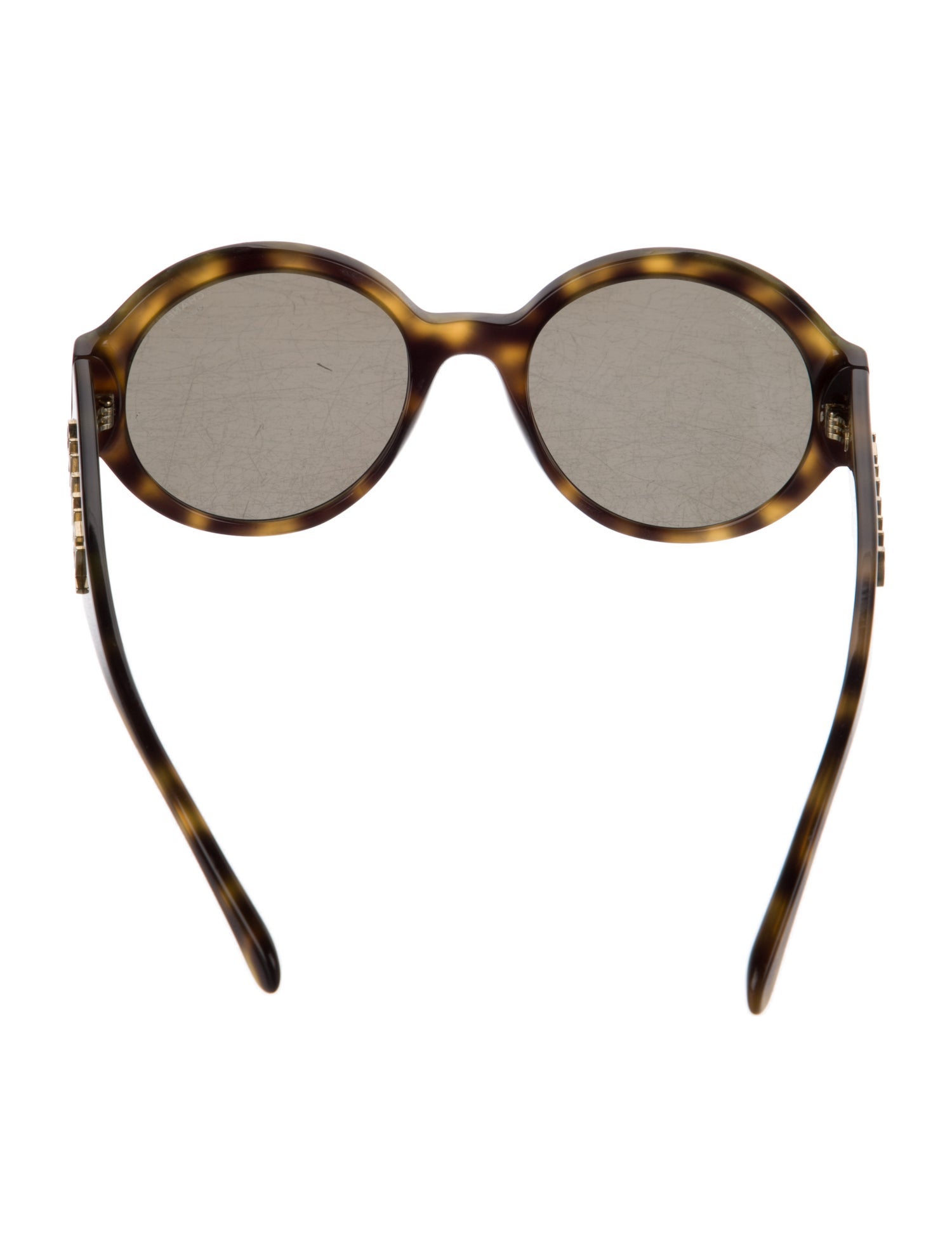 Chanel Interlocking CC Logo Round Sunglasses