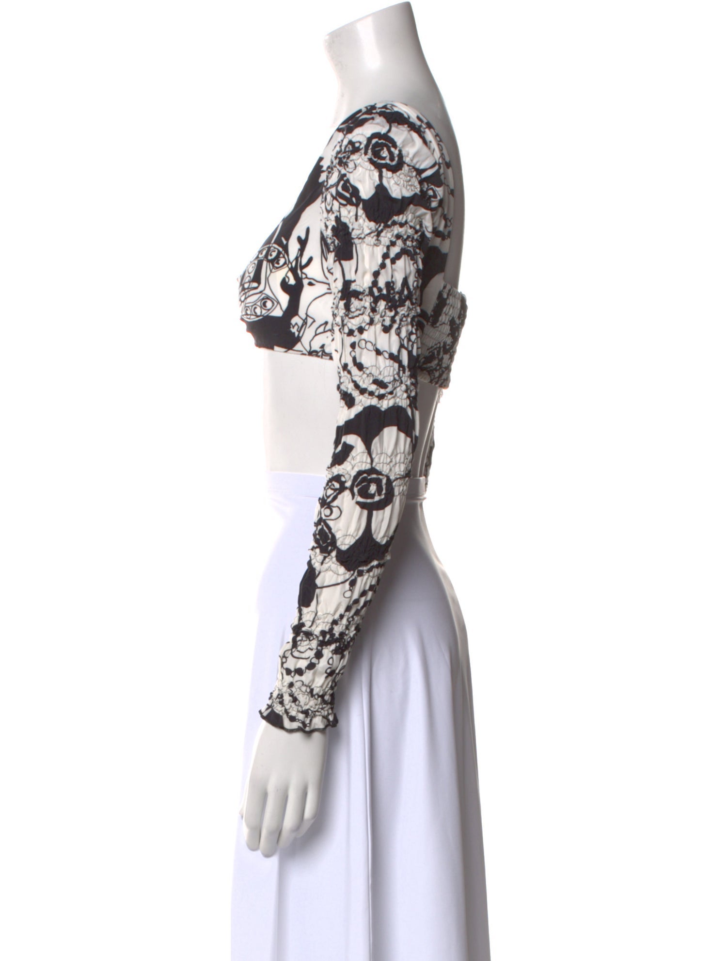 Chanel 2022 Silk Crop Top