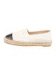 Chanel Interlocking CC Logo Lambskin Espadrilles