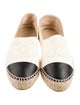 Chanel Interlocking CC Logo Lambskin Espadrilles