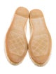 Chanel Interlocking CC Logo Lambskin Espadrilles