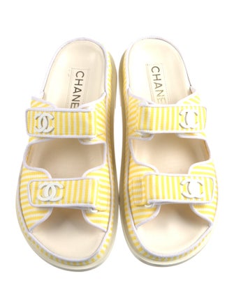 Chanel 2024 Interlocking CC Logo Slides