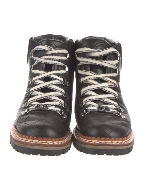 Chanel 2012 Interlocking CC Logo Hiking Boots