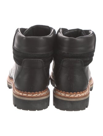 Chanel 2012 Interlocking CC Logo Hiking Boots