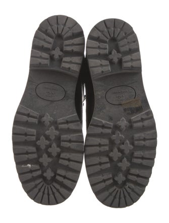Chanel 2012 Interlocking CC Logo Hiking Boots