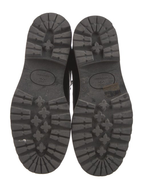 Chanel 2012 Interlocking CC Logo Hiking Boots