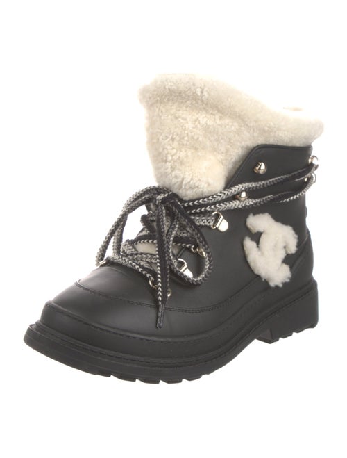 Chanel 2019 Interlocking CC Logo Combat Boots
